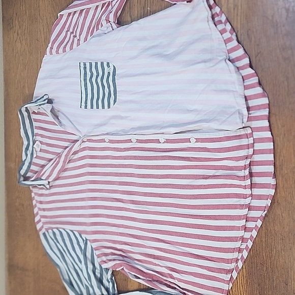 Victoria Secret Candy Stripe Pajama Set EUC XL - Picture 5 of 13
